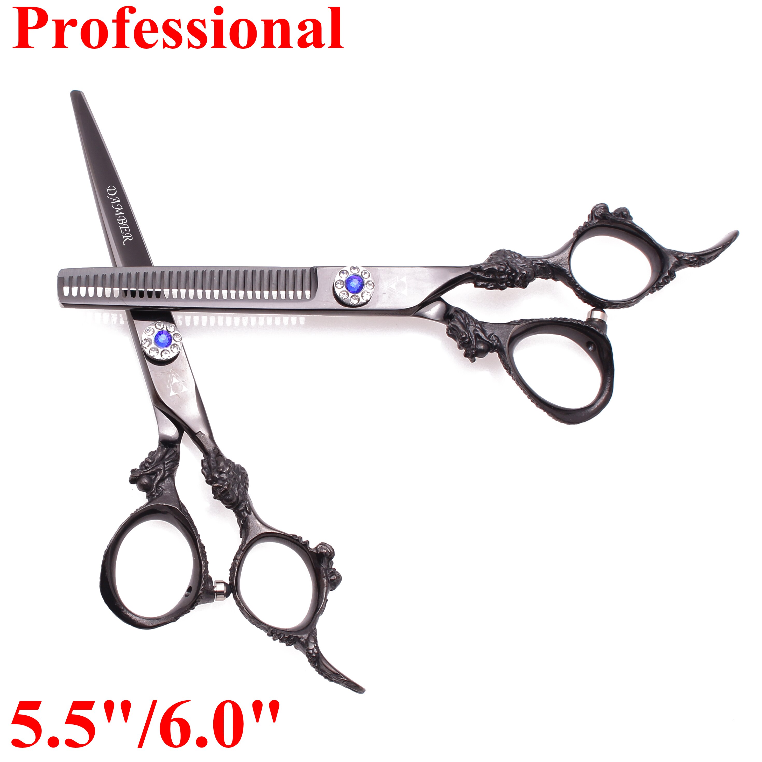 5,5 6,0 Haar Schere Friseur Ausdünnung Friseur Schere Haare Schneiden Schere 440C Schere Große Drachen 9004#