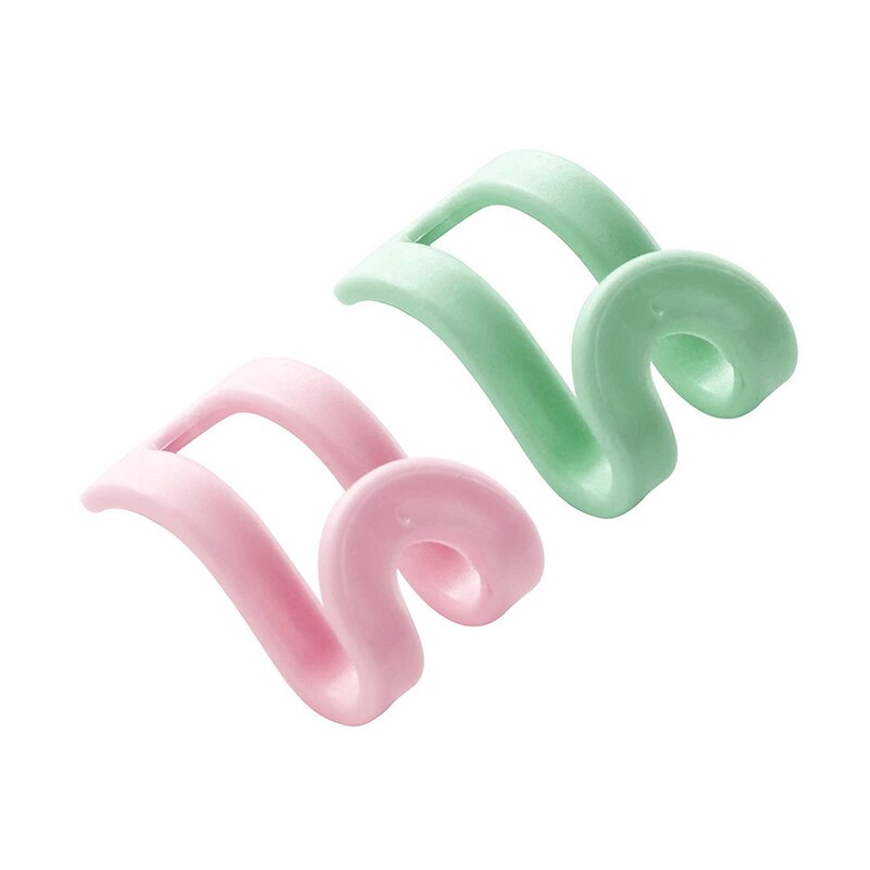 5Stck Kreative Mini KleiderbüGel Kunststoff Hause Einfach Haken Wandschrank Organizer Lager Gestell-Halfter Haken DIY KleiderbüGel