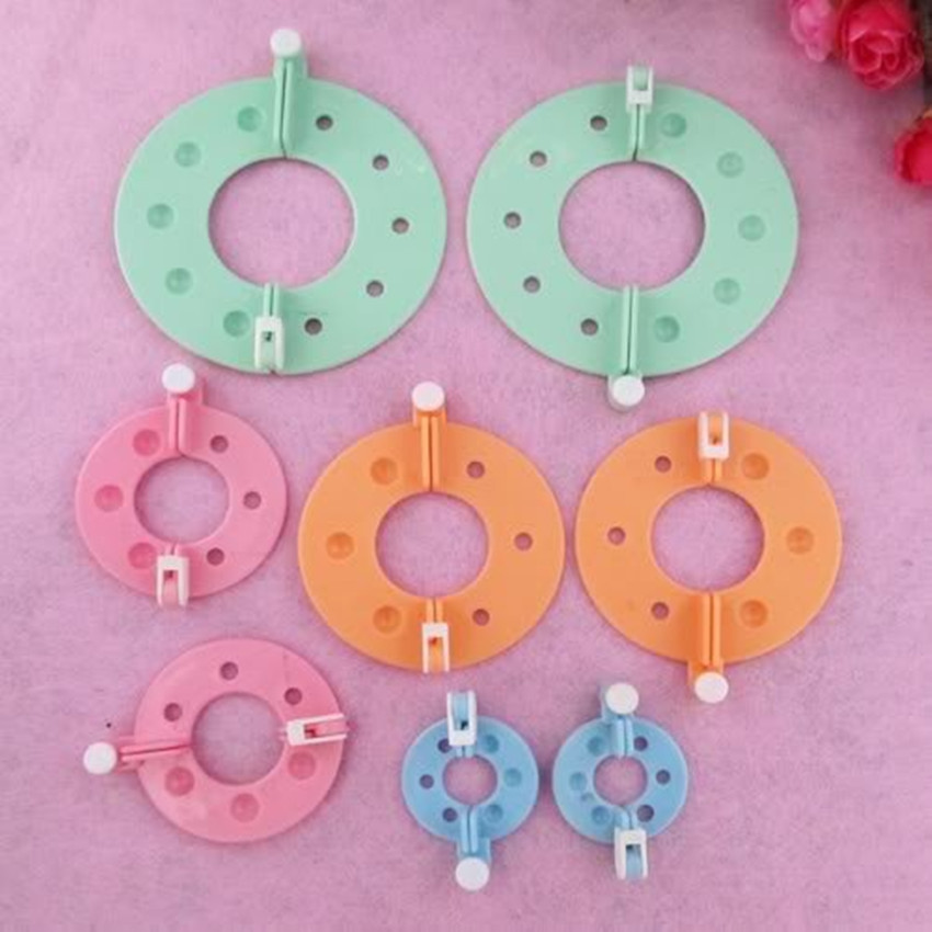 8 teile/satz Weben Werkzeuge Pompon Flechter betroffen Wolle Ball Pompon, Der Werkzeuge Herramientas de fabricacion pompas Handwerk Werkzeug