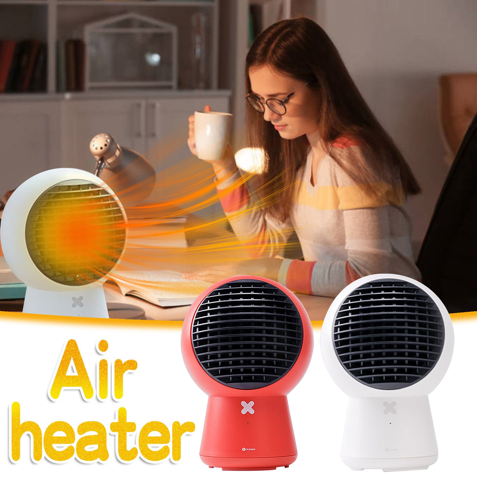 Glücklich Frohe Weihnachten Und Halloween Mini Heizung, Kleine Schütteln Kopf Tragbare Heizung, Mini Elektrische Heizung Hause Werkzeug