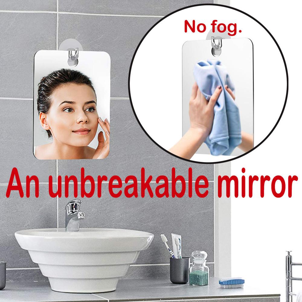 Tragbare Nebel Freies Reise Spiegel Schlecht Hause Dusche machen-hoch Werkzeug Harte Spiegel Spiegel Miroir зеркало N4