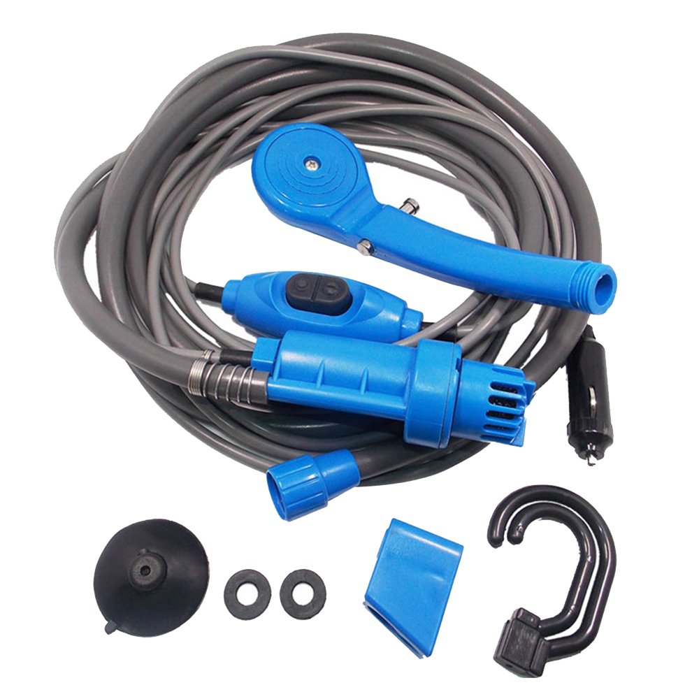 Tragbare Auto Unterlegscheibe 12V Camping Dusche DC Auto Dusche Scheibe Eingestellt Elektrische Pumpe Für draussen Camping Reise Haustier Hund