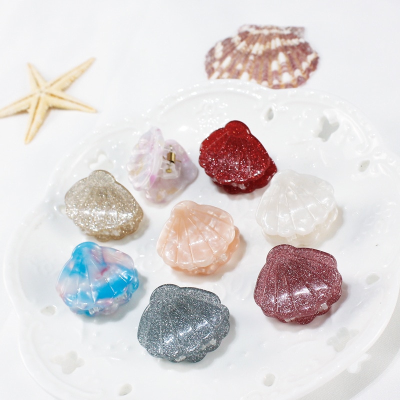 neue Korea Frauen Hülse Haar Klaue glänzend Acryl Krabben AmöSein Haarnadel nette Haar Clips Mini Größe klaue Haarnadel Haar zubehör