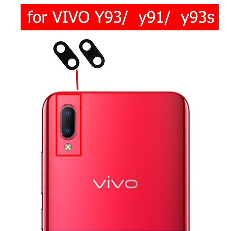 2 stücke für VIVO Y93/ Y91/ Y93s Kamera Glas Objektiv Zurück Hinten Kamera Glas Objektiv mit Kleber Ersetzen reparatur Ersatzteil