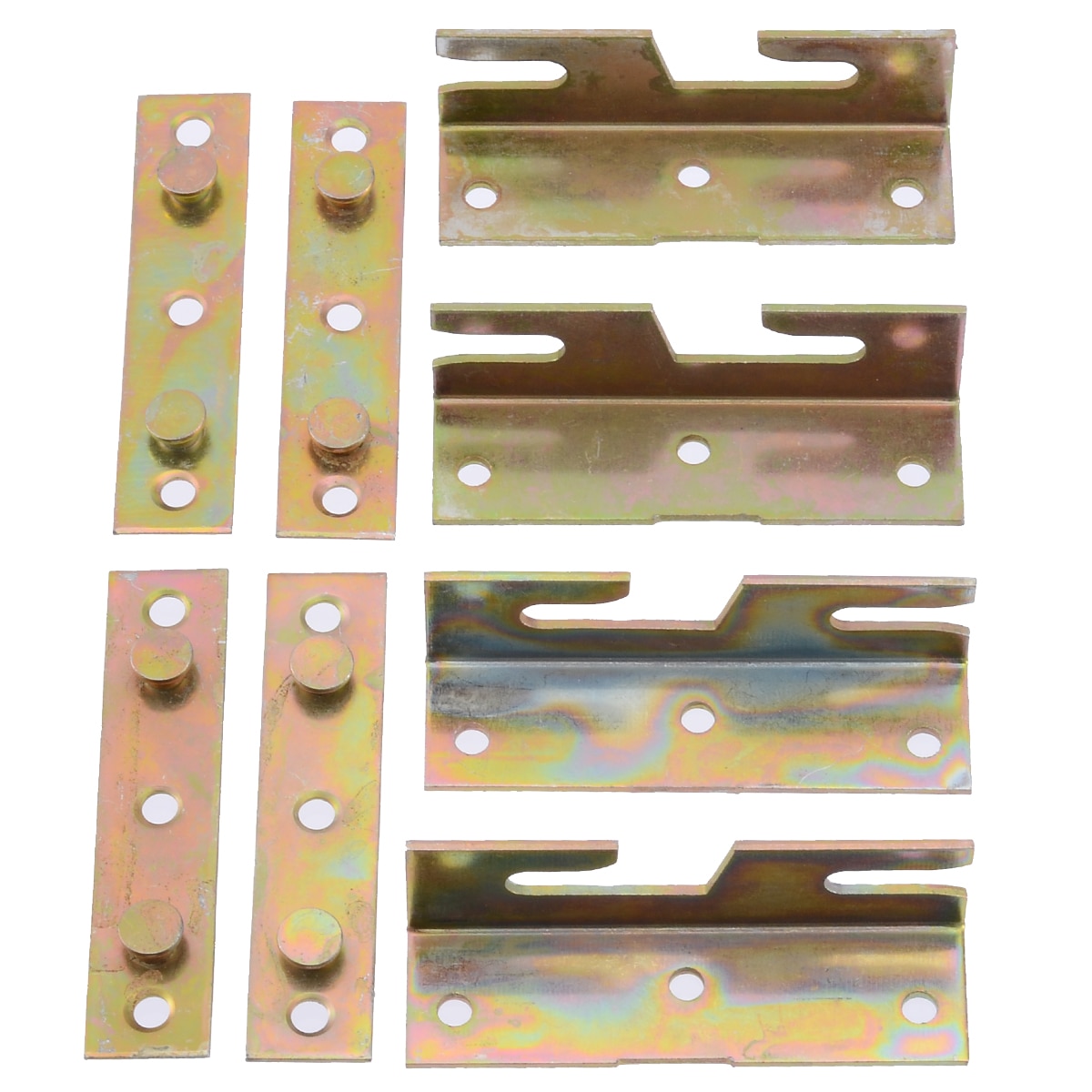 4 setzt Möbel Holz Bett Schiene Halterung Bett Scharnier Montage schnappen Anschlüsse Für Möbel Hardware- Zubehör