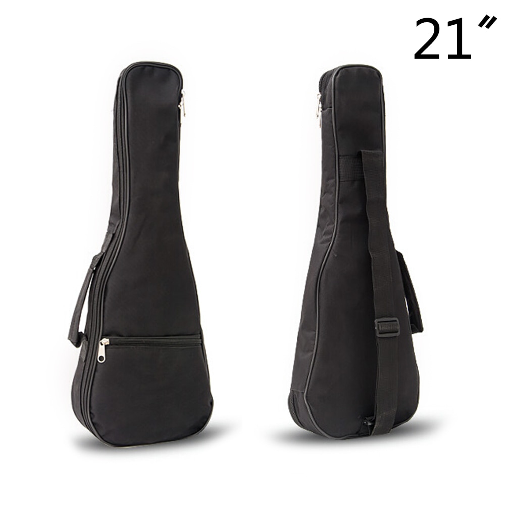 21 'gitarre Tasche Schwarz Weichen fallen Einstellbare Schulter Riemen Gitarre Tragen Taschen Nylon Oxford Ukulele Wasserdicht Gitarre Abdeckung Soloauftritt tasche