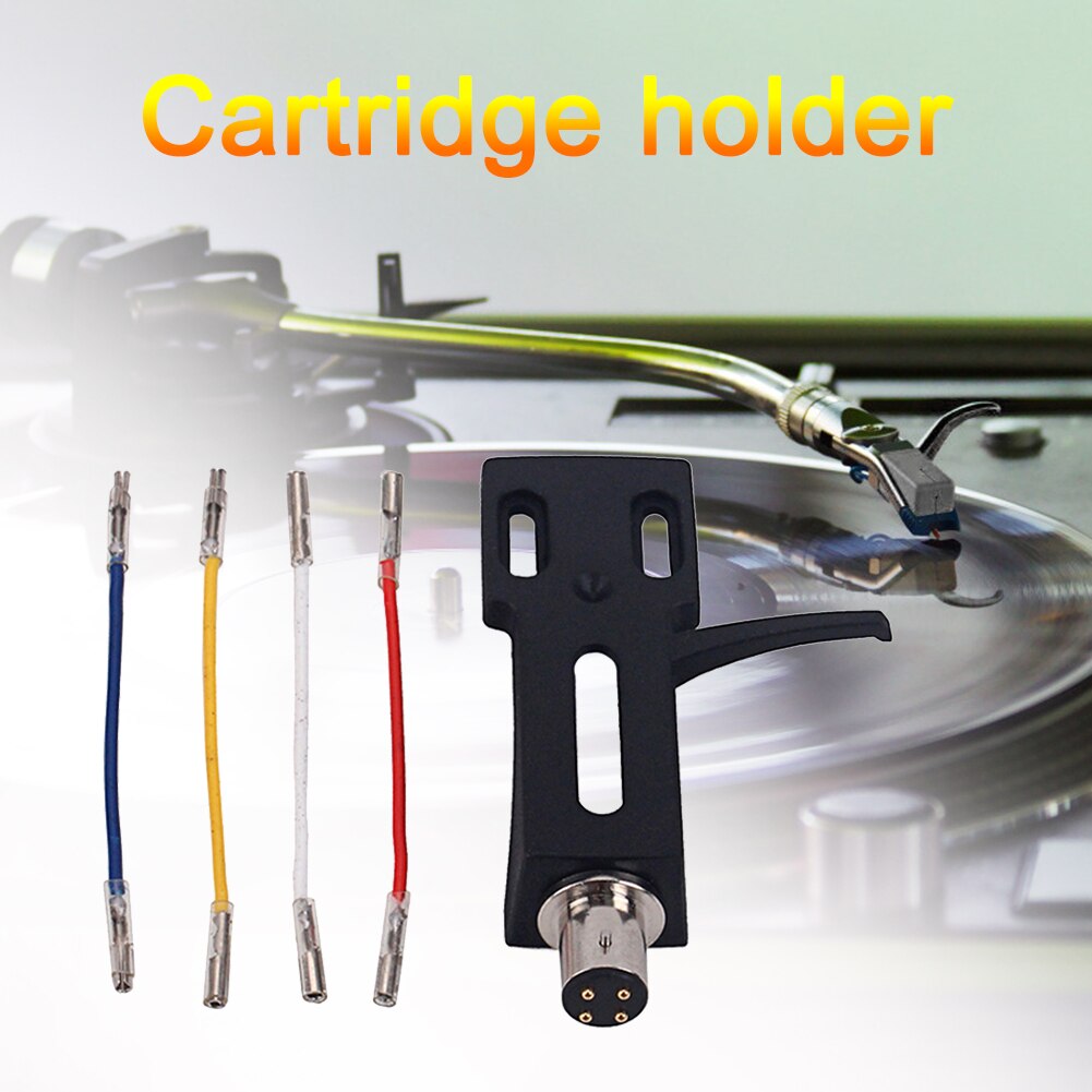 Plattenspieler Headshell Halterung Universal- LP Phono Patrone Ersatz Phonographen Kopf Halfter mit Stift Blei Draht