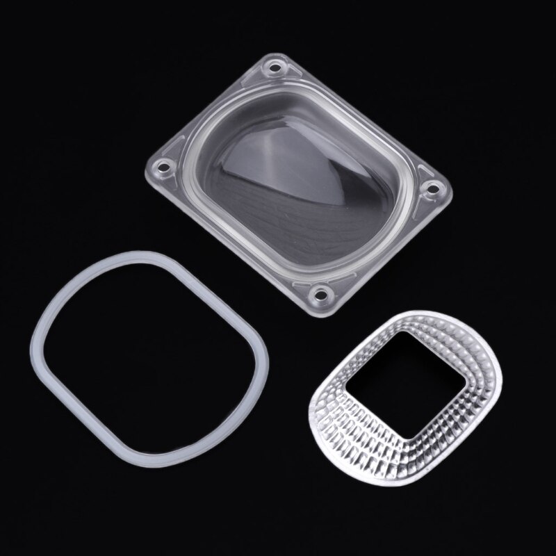 LED Objektiv Reflektor Für LED Kolben Lampen PC objektiv + Reflektor + Silikon Ring Abdeckung schatten