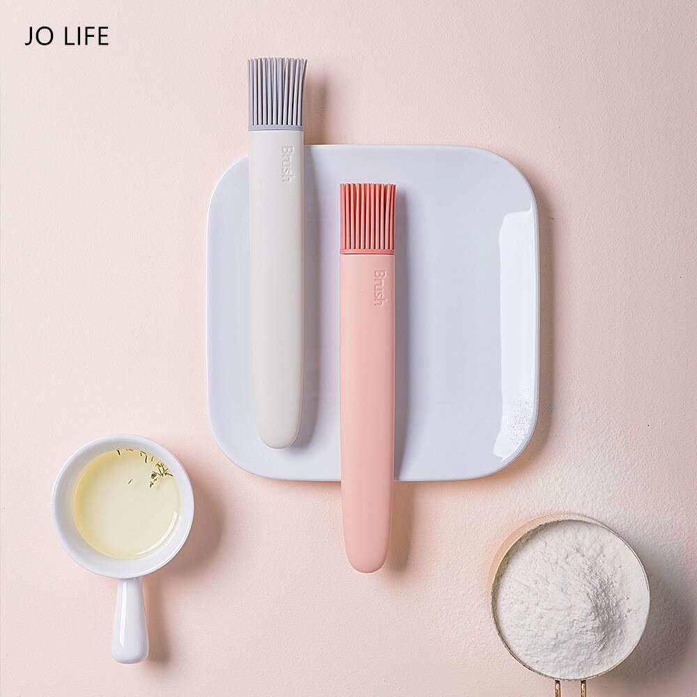 JO LEBEN Silikon Abnehmbare Backformen Brot Backen Pinsel Gebäck Öl BBQ Heften Pinsel Werkzeug