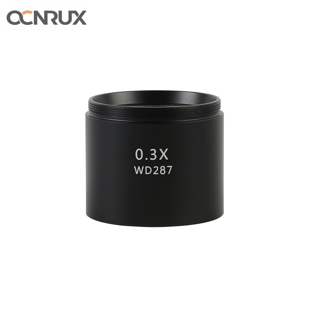 WD287 0,3 X Trinocular Mikroskop Stereo Mikroskop Hilfs Befestigung Ziel Objektiv Barlow Objektiv