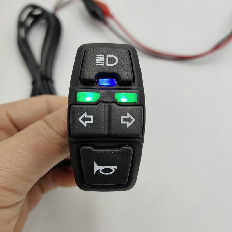 Fahrrad-frontlight + Horn/Kreuzfahrt + Drehen Licht Schalter dk336 Rolle Elektrische Fahrrad Intelligente Mountainbike ATV Dreirad Diy Teile