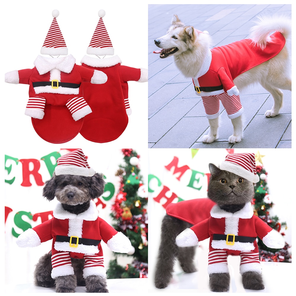Hund Kleidung Hund Kleidung Welpen Weihnachten Kleidung Nette Mantel mit Hütte Katze Warme Mantel für Kleine Mittel Hund