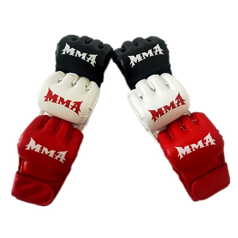 Halb Finger Boxen Handschuhe Erwachsene freundlicher Sanda Kampf MMA Handschuhe Teilt Finger Handschuhe Boxsack Boxen Sport Fitness Handschuhe