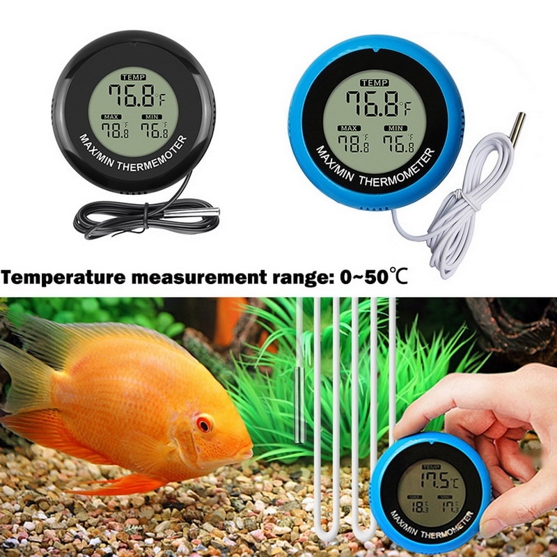 Hohe Präzision Digital Thermometer Haustier Produkte Wasserdicht Aquarium Aquarium Thermometer Temperatur Kontrolle Produkte