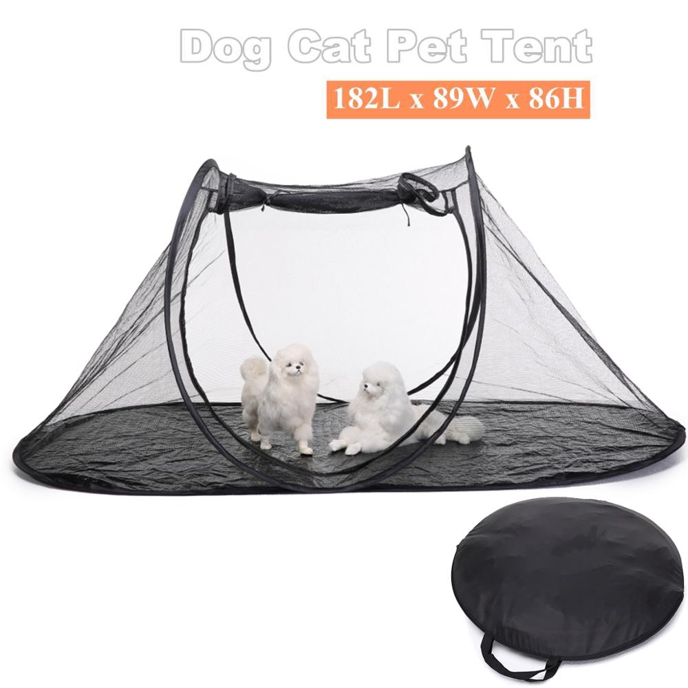 182x89x86 cm Haustier Weichen Hund Katze Freien Gehäbenutzen Tragbare KäFeige Spielen Netz Klapp Zelt Laufstall Welpen zwinger Zaun Ich bin Freien Liefert