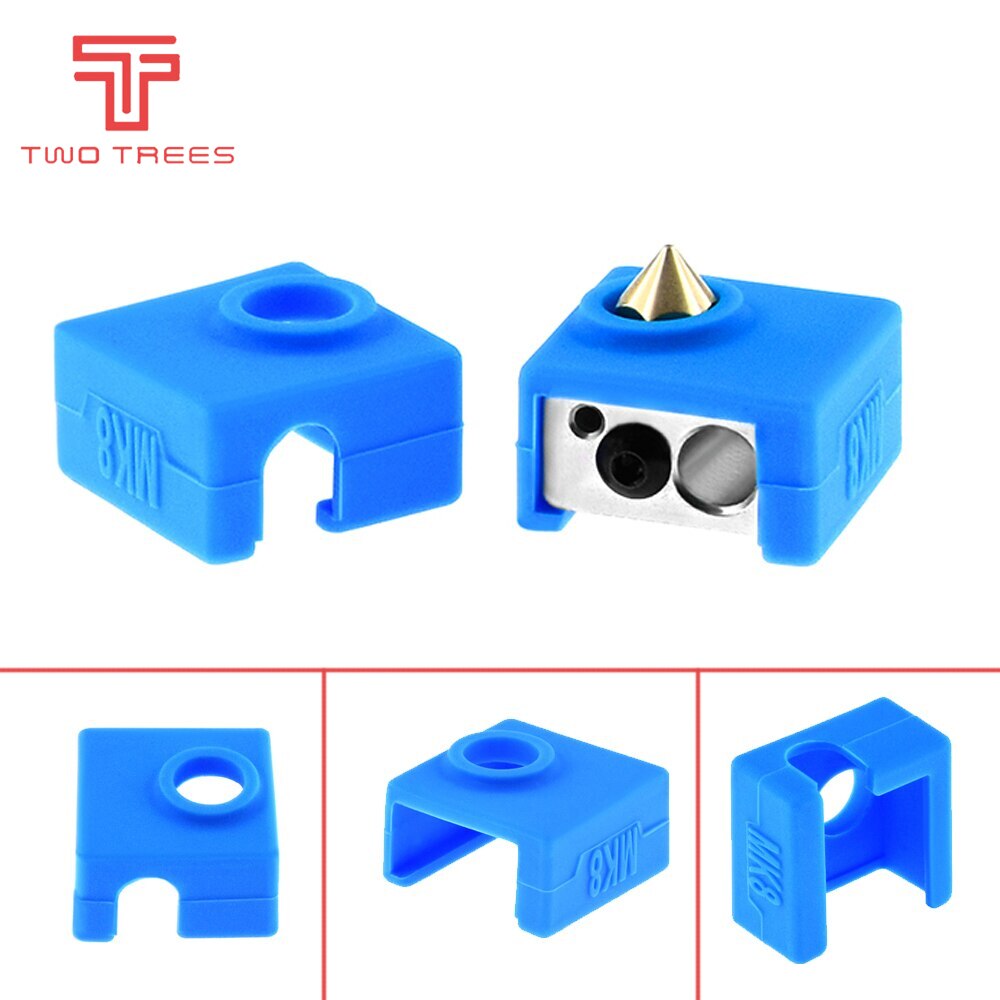 1PC 3D Drucker MK8 Schutzhülle Silikon Socke Abdeckung fallen Für Heizung Block MK7/MK8 Silikon Heißer Ende Socke 3D Drucker Teile