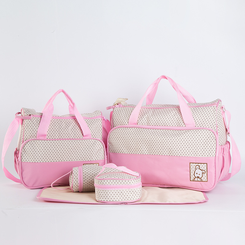 ] Windel Tasche Multi-funktionale Mutter Tasche Mikrofaser Tuch Große Kleine Fünf Stücke Windel Tasche 5 Stück