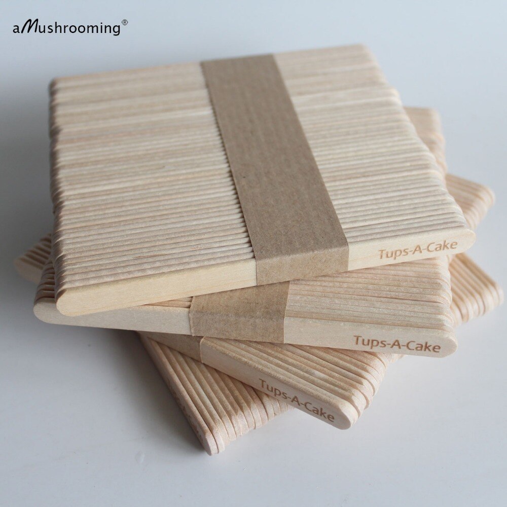 200 stücke Nach Gravierte Cakesicle Stöcke Natürliche Holz Eis Eis bin Stiel Stöcke Popsicle Stock für Handgemachte Kuchen Handwerk