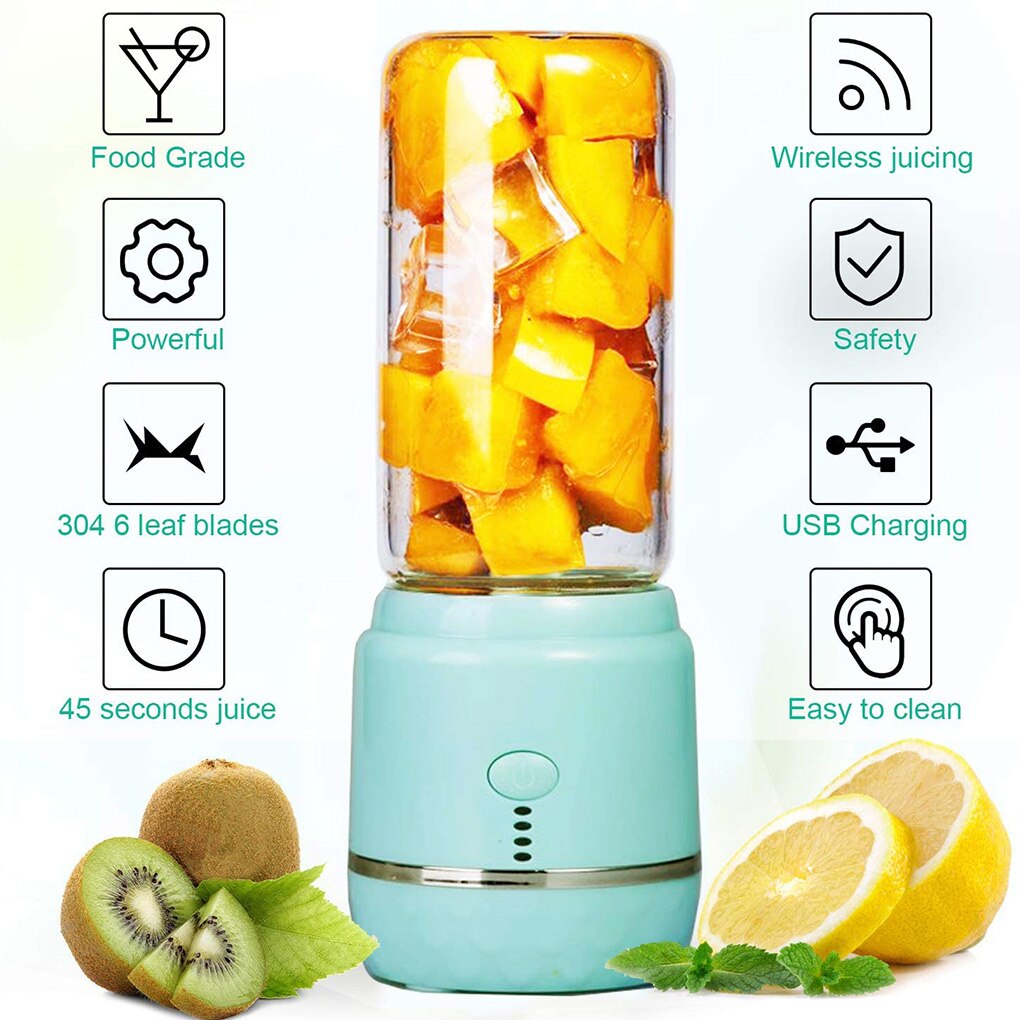 400ml Elektrische Mini Entsafter Tragbare Obst Juwelüse Rührgerät Saft Milch schüttelt Tasse Rührgerät USB Aufladbare Saft Tasse Obst Werkzeuge