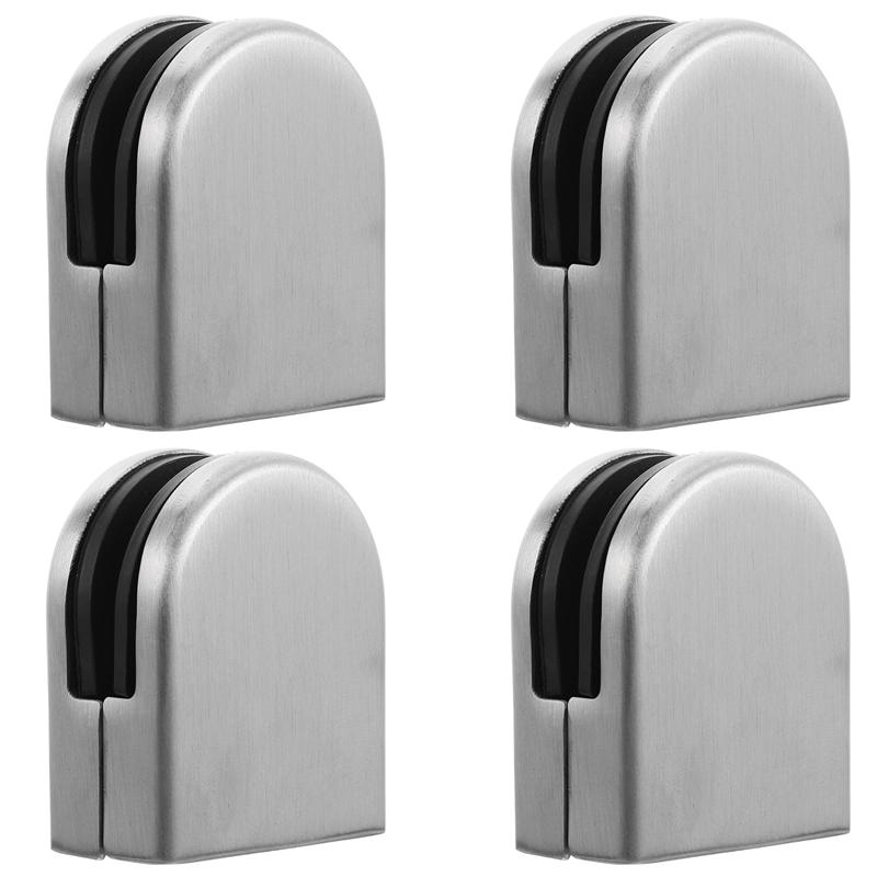 4 Stck Edelstahl 6-12mm/8-12mm Dicke Zauberstab Halterung Regal Klemme Glas Regal Montage Halterung