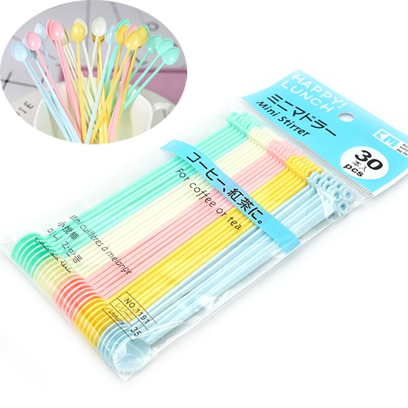 30 Stck Mini Bunte Nette Abgabe Löffel Schmuck Werkzeug Für Harz Schmuck DIY Machen Werkzeuge