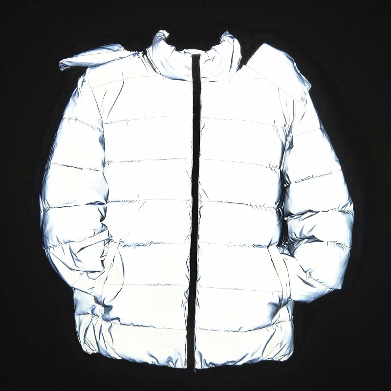 reflektierende männer Winter jacke dicken lässig herren warme Mantel lässig Parka nacht reflektieren licht mit kapuze jacken männer