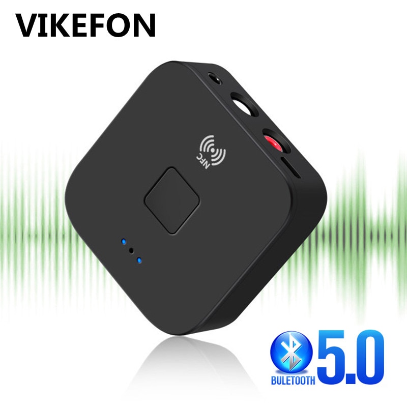 NFC Auto AUX Bluetooth 5,0 Auto Bausatz RCA Empfänger 3,5mm Jack Bluetooth Auto-freisprecheinrichtung A2DP Stereo Audio- kabellos Adapter Auto AUF