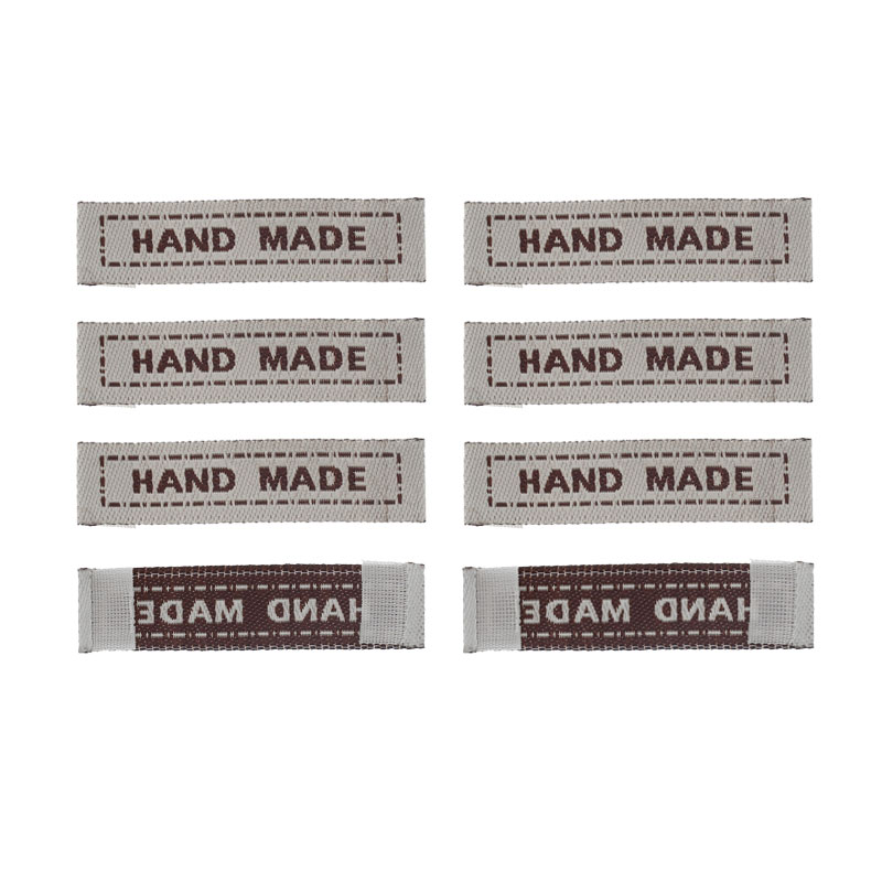 100Stck Handgemachte Kleidung Pflege Etiketten Für Kleidung Gewebte Kleidung Etikett Waschbar Etikett Bekleidungs Stichworte Etiketten 4,5 cm