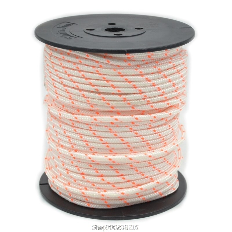 50m 3mm Nylon ziehen Anlasser Seil Rückstoß Motor- Starten Schnur für 430/520 Trimmer Cutter KettensäGen Rasenmäihr N24 20