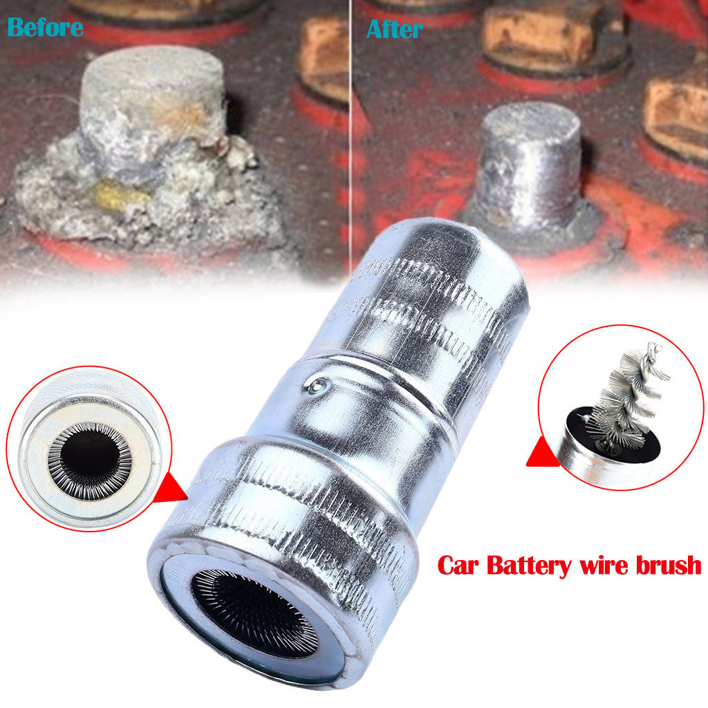 Auto Reinigung Batterie Post Terminal Kabel Reiniger Schmutz Korrosion Pinsel Hand Werkzeug Auto Batterie Draht Bürste Batterie Reinigung