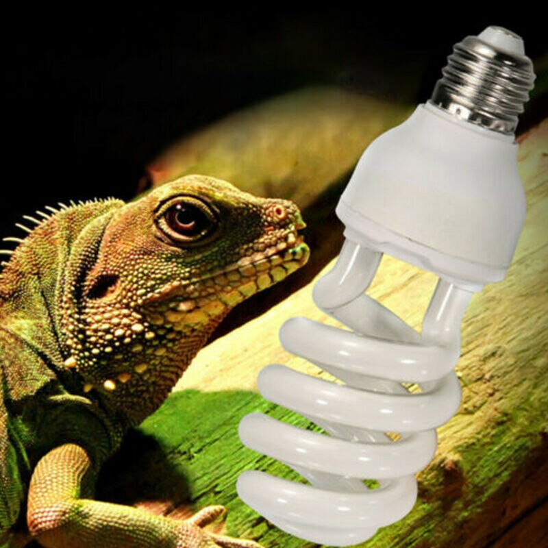 13/26W Haustier Reptil UV Lampe Lebensraum Beleuchtung UVB 5,0/10,0 Glühbirne Für Eidechse Terrarium