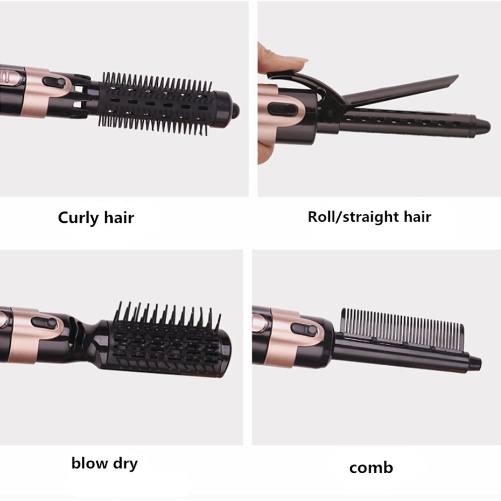 Föhn Maschine Kamm Auto-rotierende Bürste Haar Curler Rolle Eisstockschießen Eisen Zauberstab Styling Werkzeuge Multifunktions 4 in 1 elektrische ABS