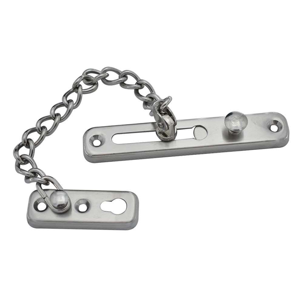 123x22mm 62x22mm Edelstahl Schiebetür Schloss Kette Bolzen Sicherheit Kette Hotel Büro Sicherheit kette Tor Schrank Verriegelungen