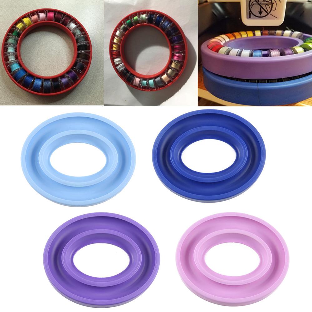 Spule Halfter Gummi Spule Halfter Nähmaschine Spule Sparer Organizer Für NäHenne Stickerei 16,5x13,5x2 cm L * 5