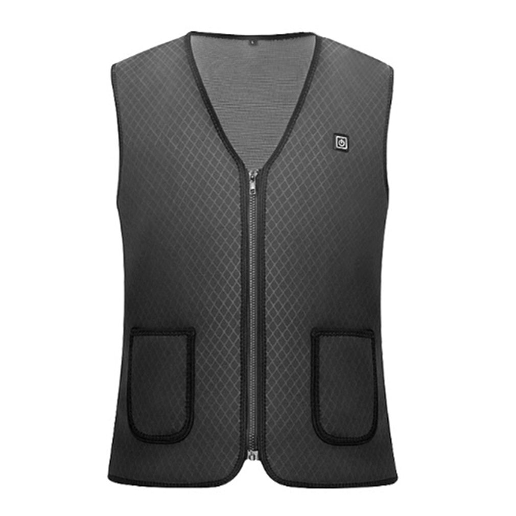 Winter 1Pc unisex Beheizte Weste USB Ladung Beheizte Weste Thermische Ärmellose Jacke Geeignet für draussen Camping Wandern Golf