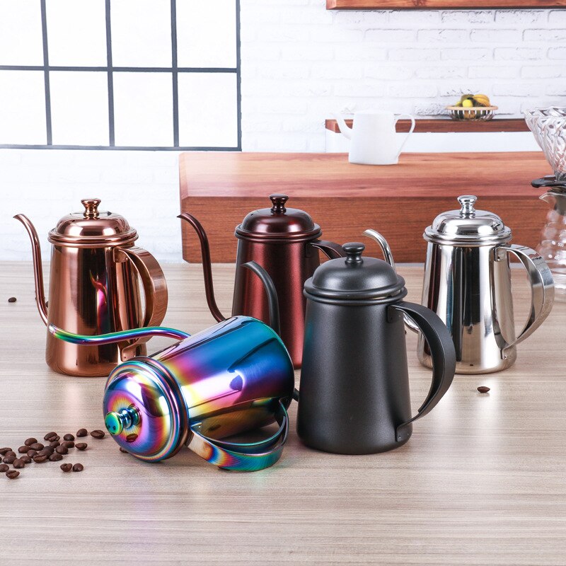 650M Spitzen Mund Kaffee Tropf Wasserkocher Aufschäumen Krug Kaffeekanne Schwanenhals Auslauf Wasserkocher Hohe Menge Kaffee Tee Werkzeuge