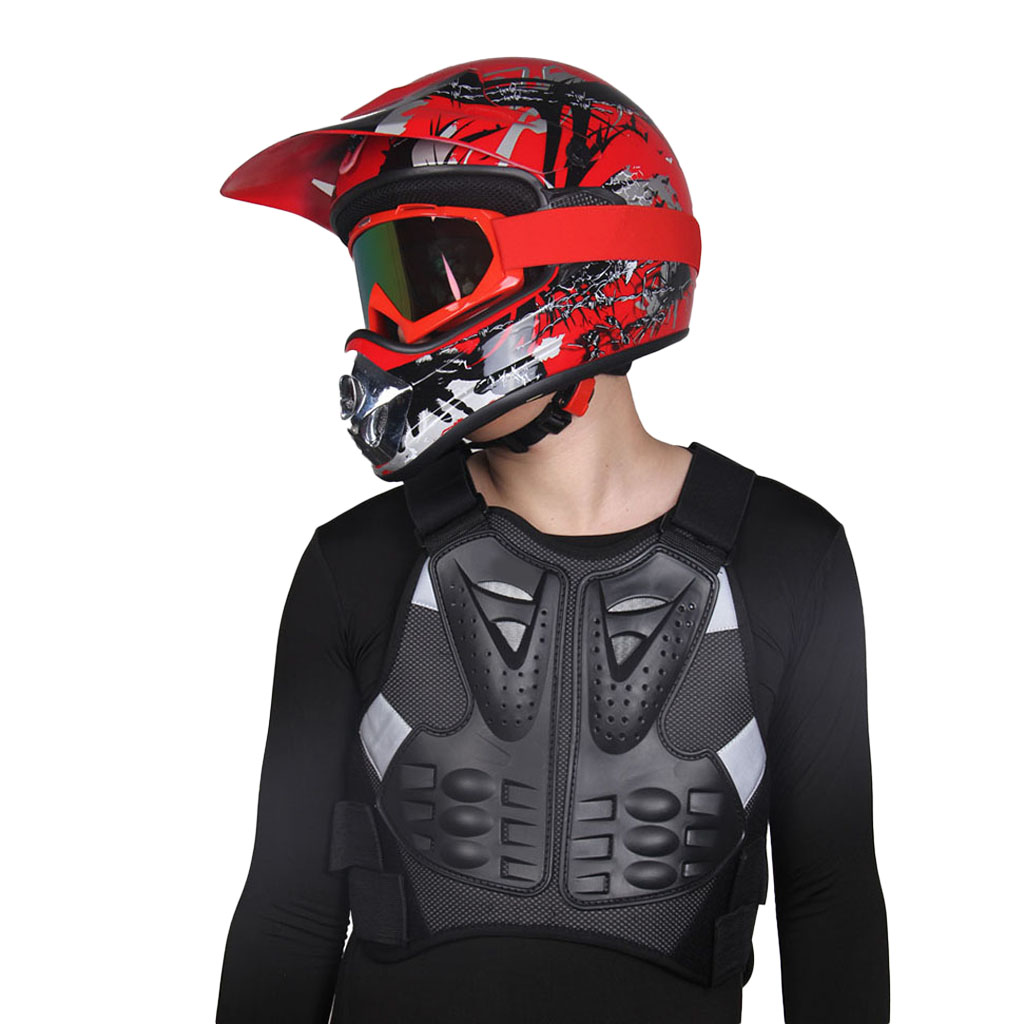 Motorrad Weste Reiten Brust Zurück Schutz Moto-Cross Rennen Weste