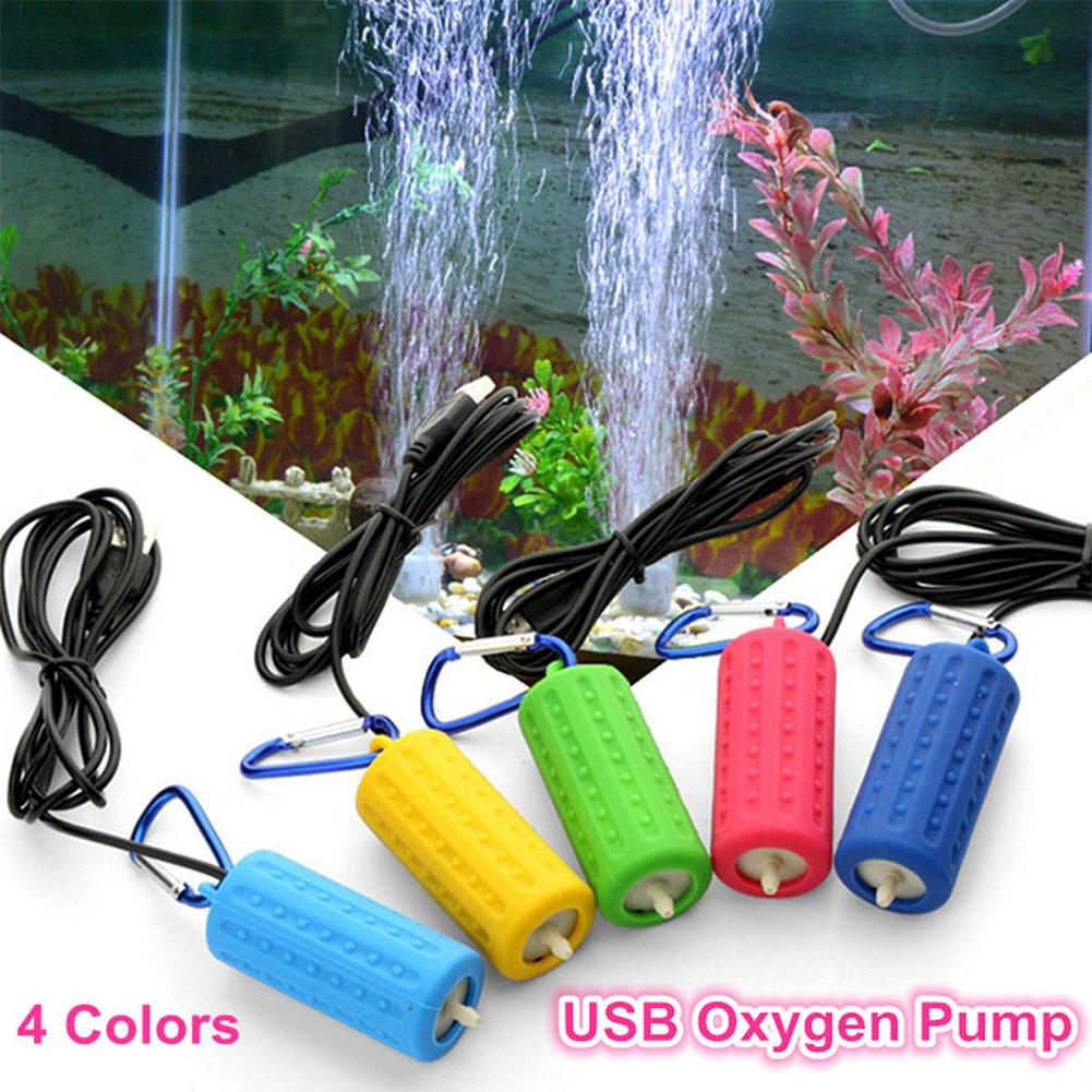 Tragbare Mini USB Aquarium Aquarium Sauerstoff Luftpumpe stumm Energie Versorgung Aquatische Terrarium Aquarium Zubehör
