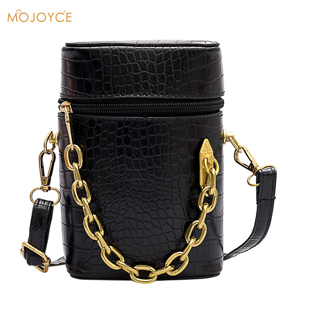 Alligator aufbringen Crossbody Geldbörse Frauen Eimer PU Leder Schulter Handtaschen Schulter Umhängetasche