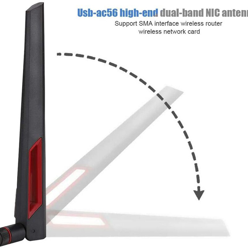 hoch gewinnen Router Antenne SMA 8DBi 2,4G/5,8G Dual Band Antenne WiFi Router Adapter für ASUS AC68U/AC88U/AC66U 3Stck