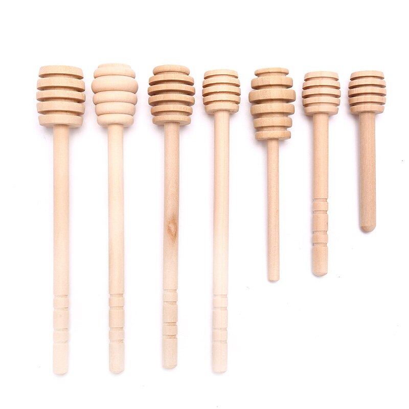 10 Teile/los Holz Honig Rühren Bar Praktische Honig Mischen Stock Krug Löffel Werkzeug