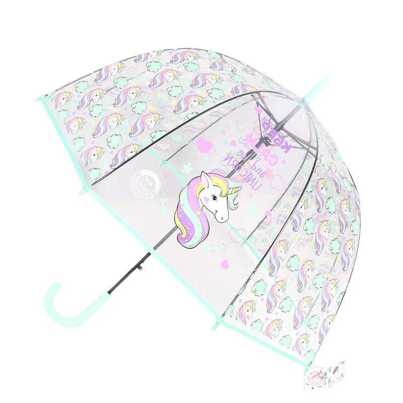 freundlicher Einhorn Regenschirm Nette transparent Regenschirme Apollo halb Automatische Karikatur Pinguin freundlicher Regenschirm