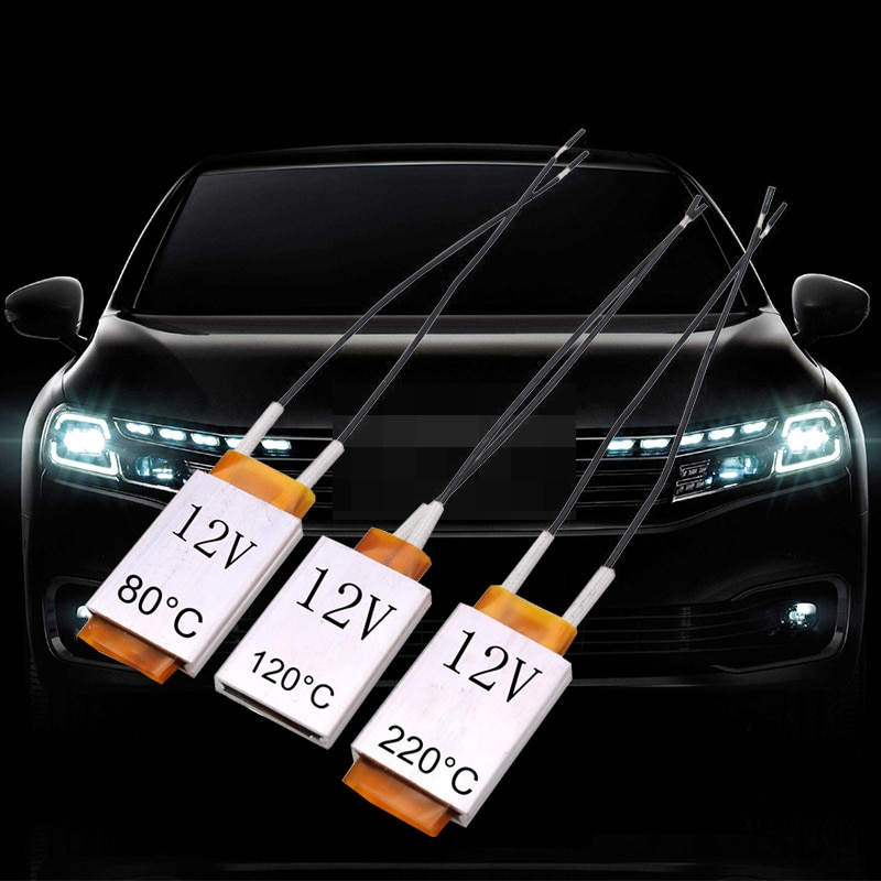 2 Stck 12V Auto Heizung Element Keramik Heizung Elektrische Heizung Blatt Konstante Temperatur Wärme Platte 80/120/220 Grad Celsius