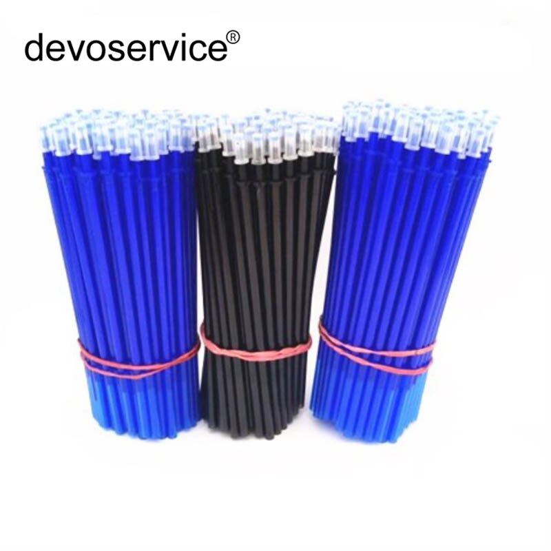 10 teile/los 0,5mm Löschbaren Stift Minen Für Stifte Farbe Blau Und Schwarz Replenishmen Tinten Büro Unterschrift Stangen Schule Büro versorgung
