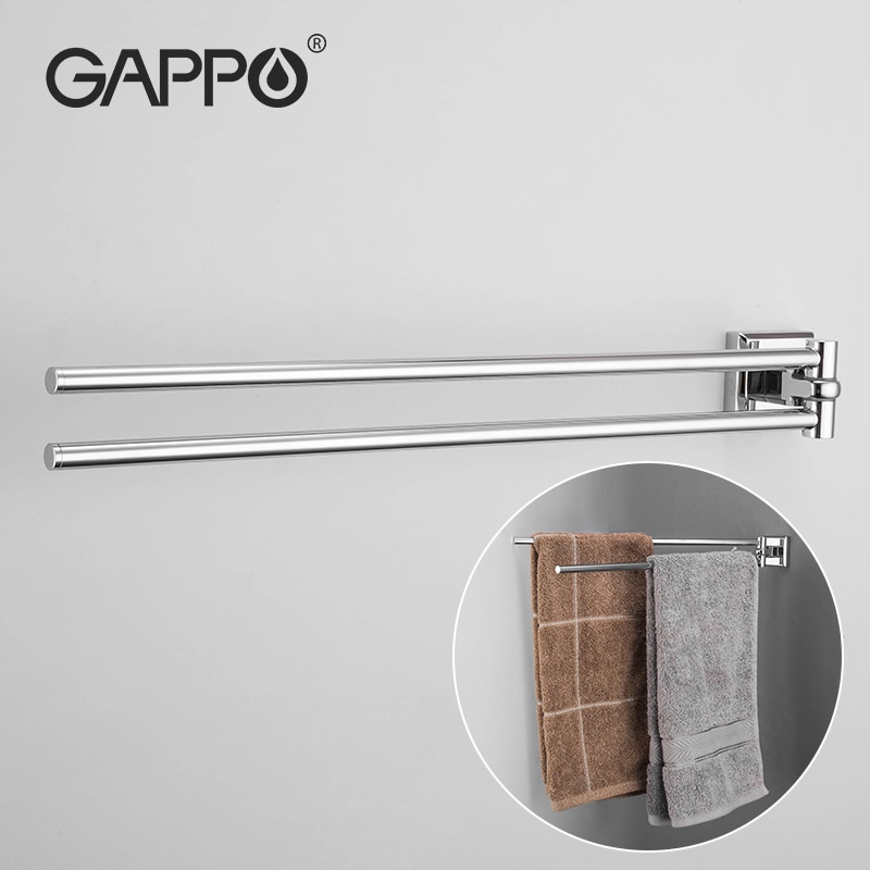 GAPPO Edelstahl Handtuch Gestell Dusche Regal Zauberstab-Montiert Handtuch Halfter Schlecht Regal Anhänger Handtuch Bar Organizer