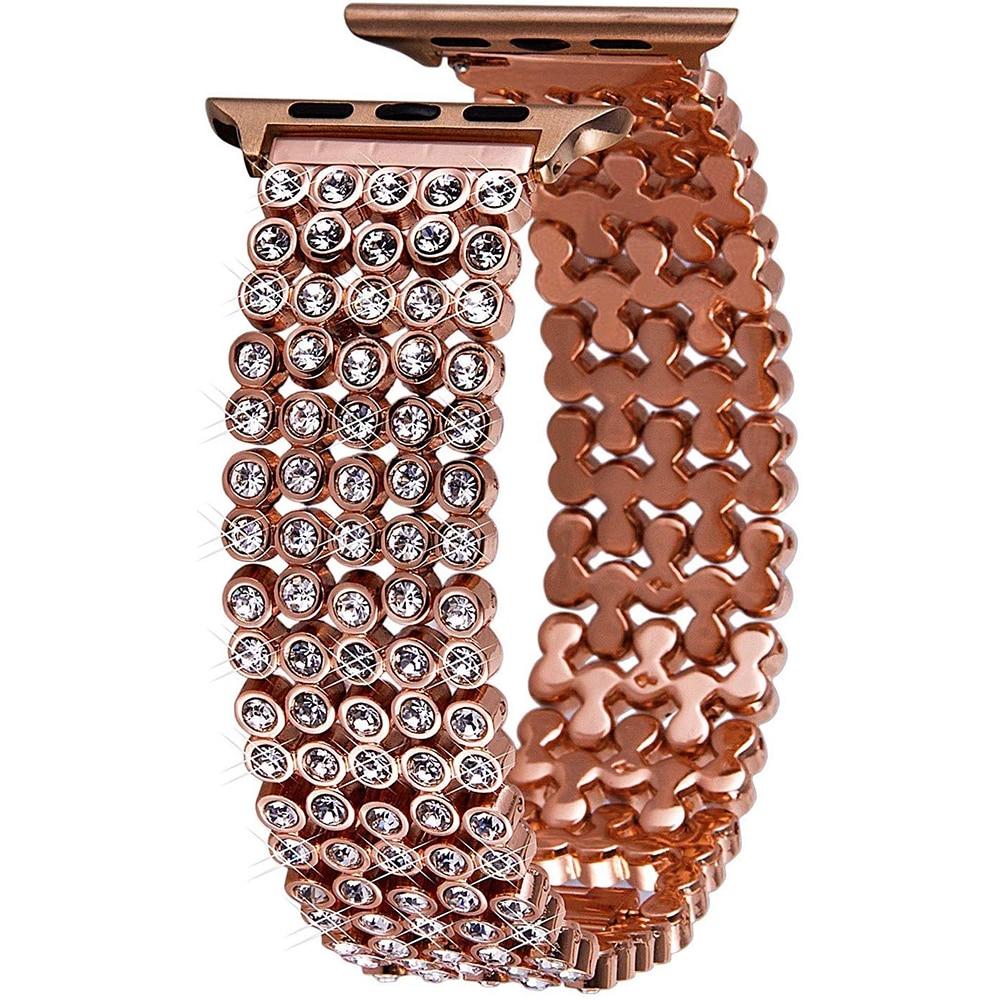 Metall Uhr Armbinde für iwatch 4 5 6 SE Band 44mm 40mm Ersatz Diamant Gurt für Apfel Uhr Serie 3 2 1