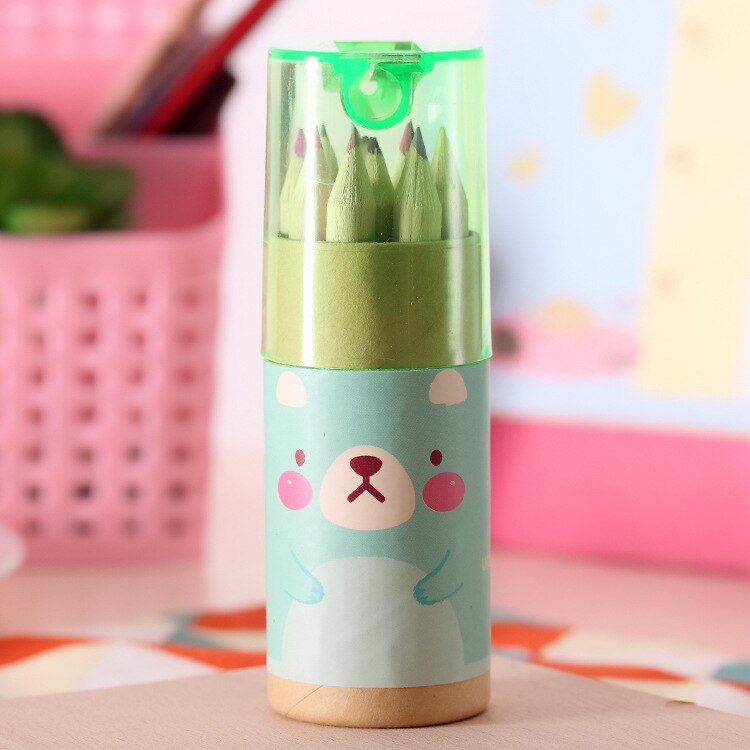 Karikatur Bär 12 Farbe Bleistift einstellen Malerei Schreibwaren einstellen Farbe Stift freundlicher Schreibwaren Lernen Preis