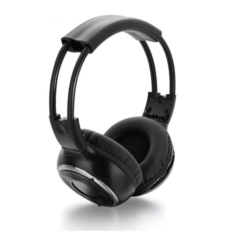 Universal- IR Infrarot Kopfhörer Auto Audio- System Infrarot Dual-kanal kabellos Headset Klang Stereo Auto Kopfhörer Headset