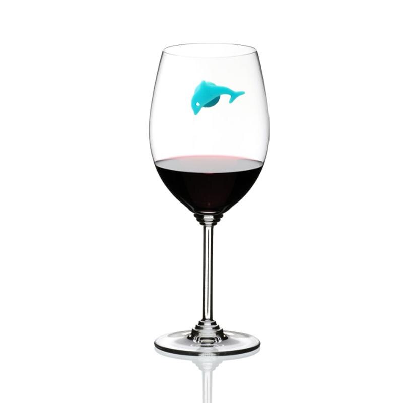 24 stücke Silikon Wein Glas Marker Meer Tiere Und Land Tiere Wein Kennung Trinken Tasse Zeichen