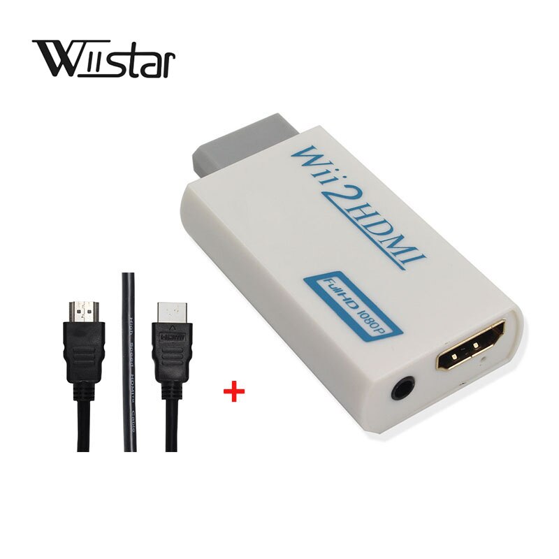 Wiistar Wii zu HDMI Konverter Adapter WII in HDMI Heraus mit HDMI Kabel wii2hdmi